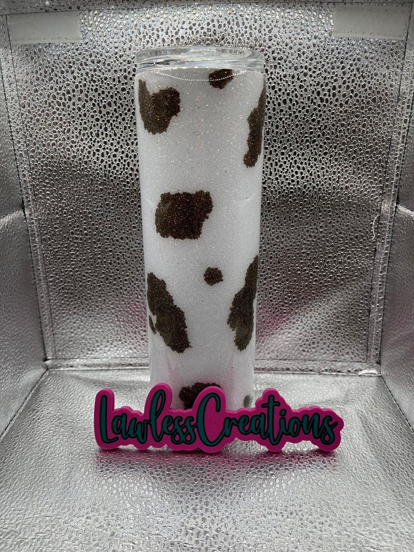 Cow Print 30 oz Skinny