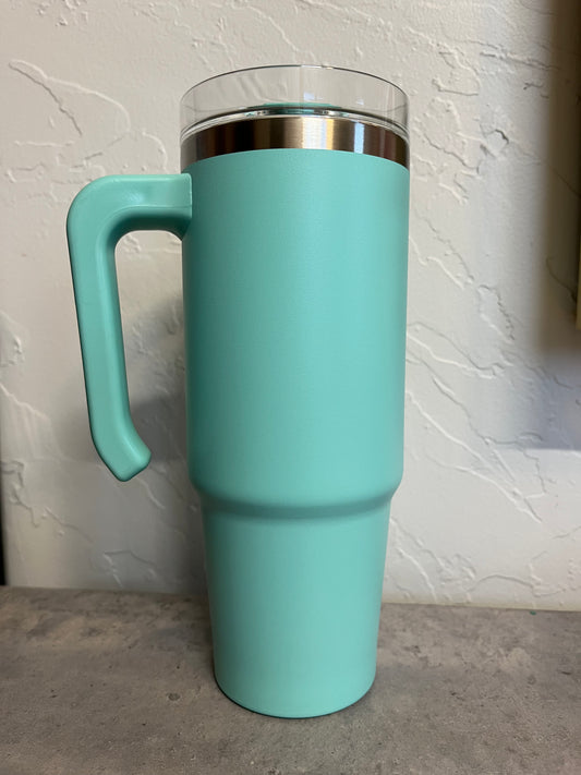 30 oz Teal Grippy Tumbler