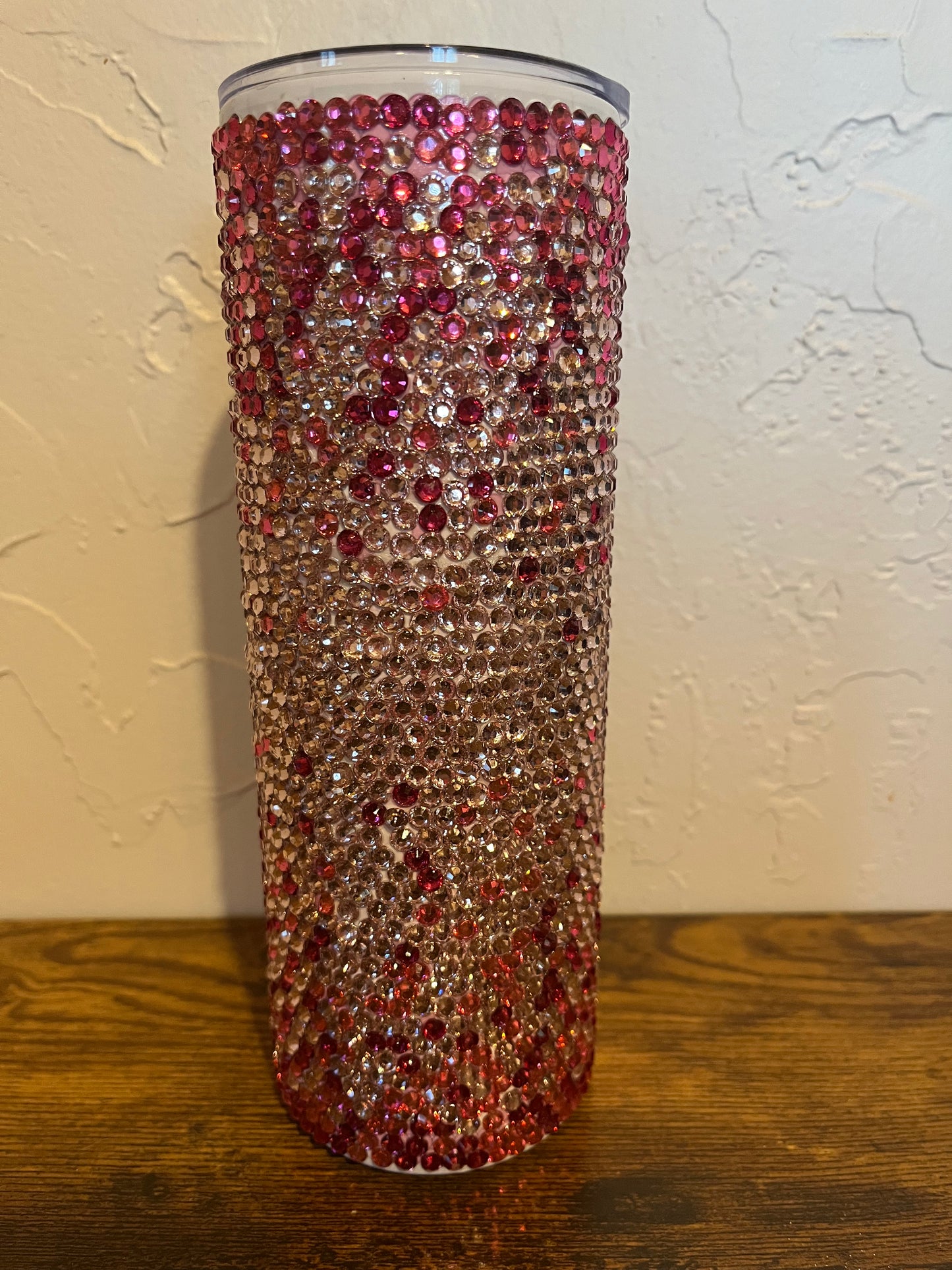 Pink and Silver BCA Rhinestone 20 oz Tumbler
