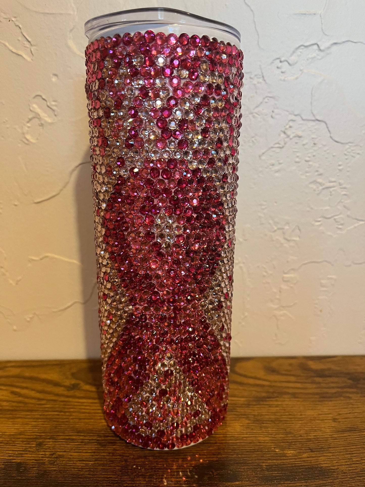 Pink and Silver BCA Rhinestone 20 oz Tumbler