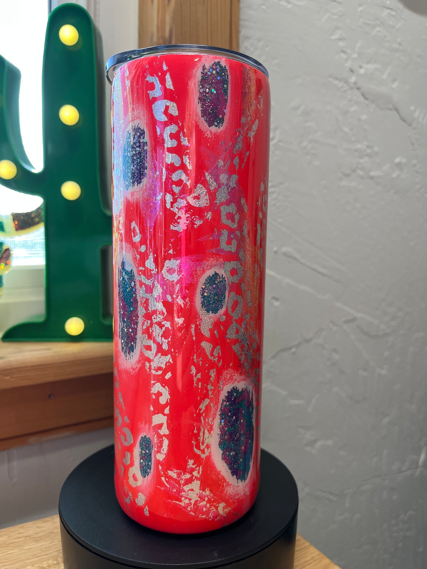 Hot Pink and Coral 20 oz Tumbler