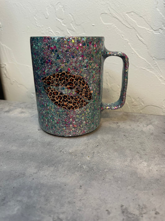 10 oz Cheetah Respectfully Coffee Cup