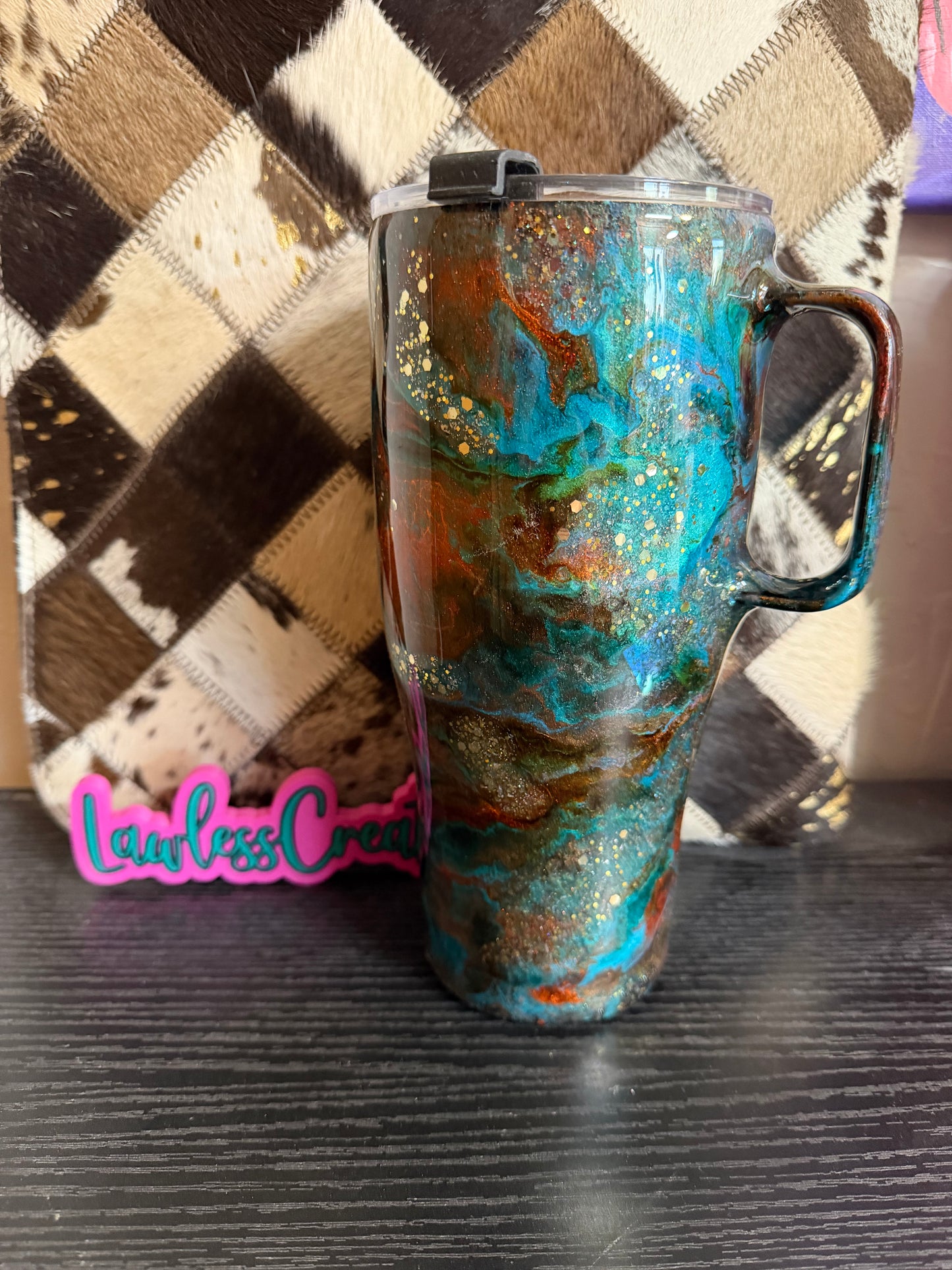 32 oz Modern Curve Western Ink