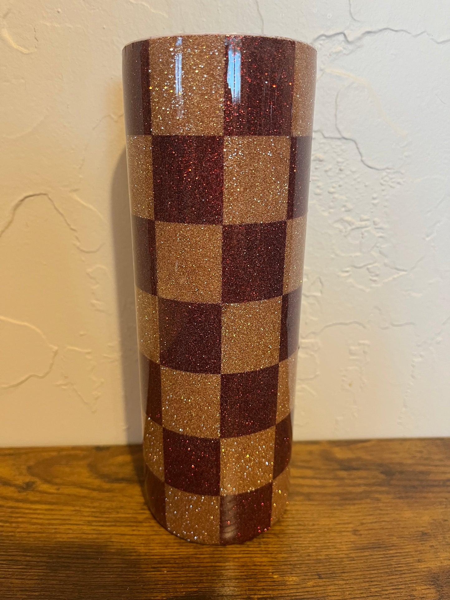 Fall Checker Print 20 oz Tumbler