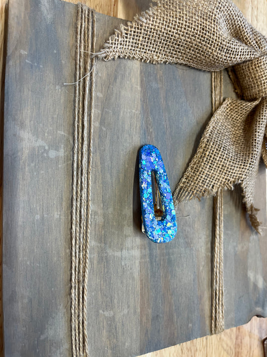 Small Blue hair clip