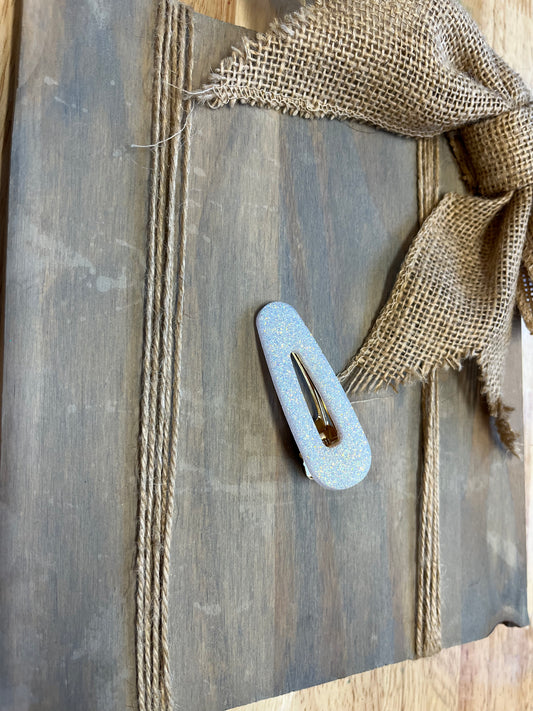 Small White Hair clip