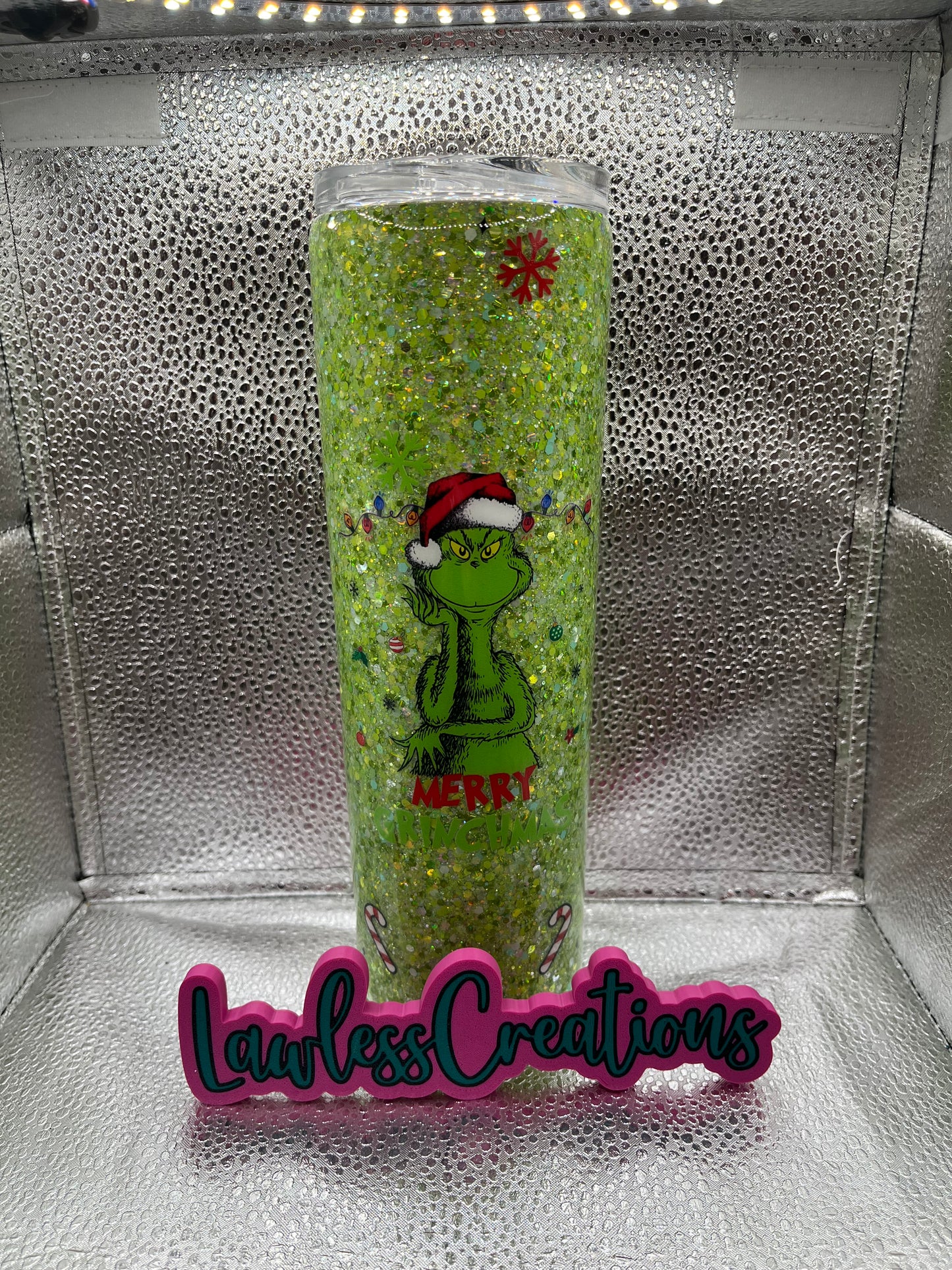 Grinchy 30 Oz Tapered Tumbler