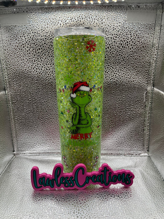 Grinchy 30 Oz Tapered Tumbler