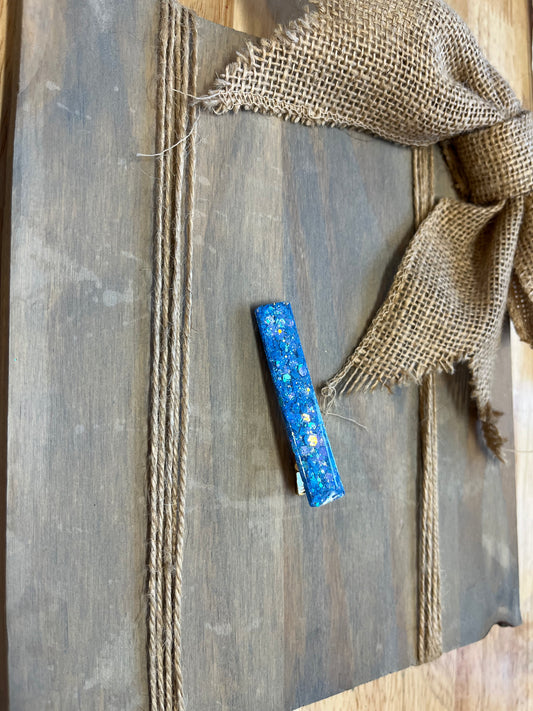 Small Blue hair clip