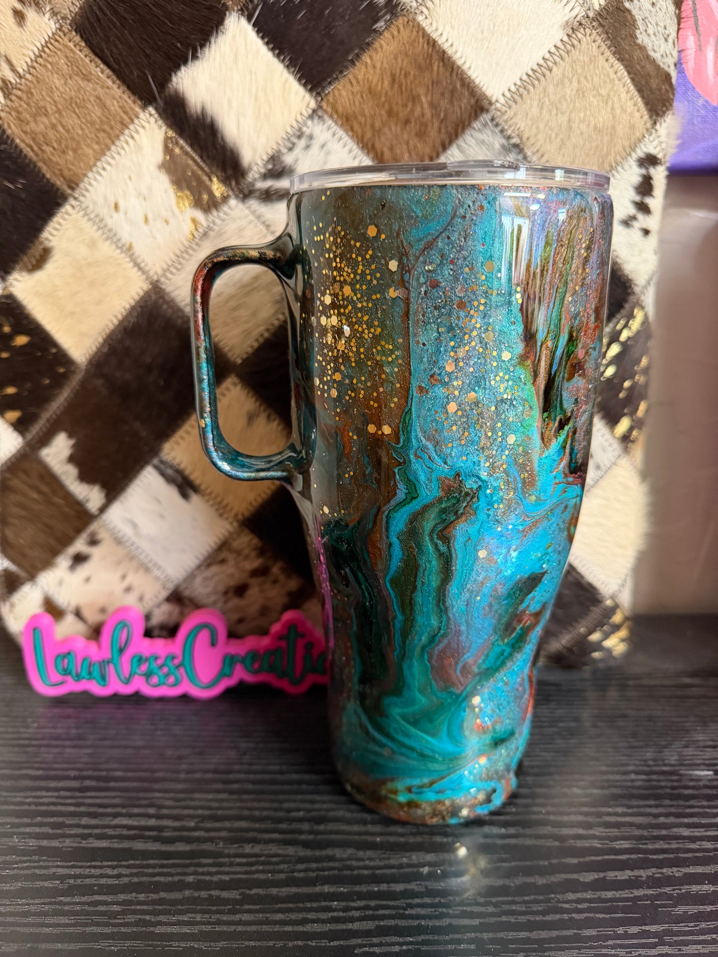 32 oz Modern Curve Western Ink