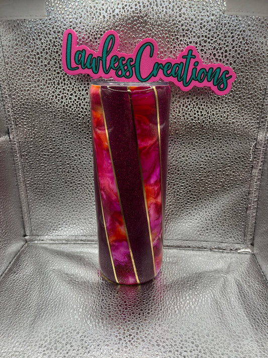 Twisted Lines 20 Oz Skinny Tumbler