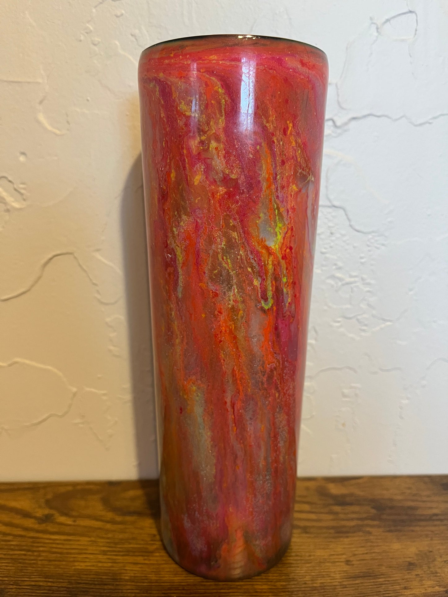 Color Melt Ink Drop 30 oz Tapered Tumbler with removable handle