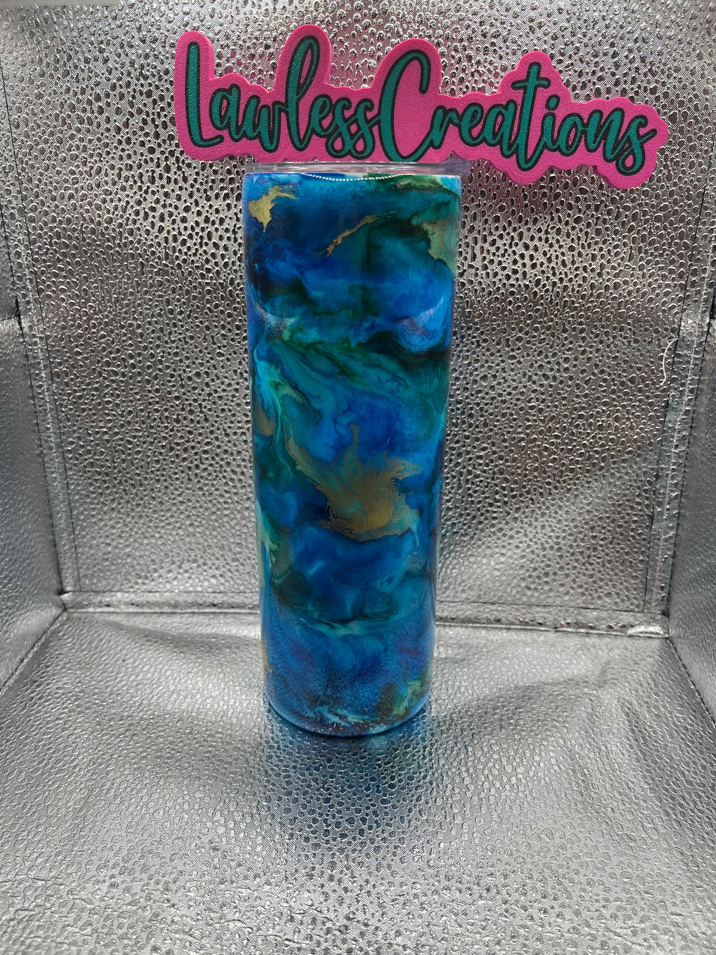 Blue Waves 20 Oz Skinny Tumbler