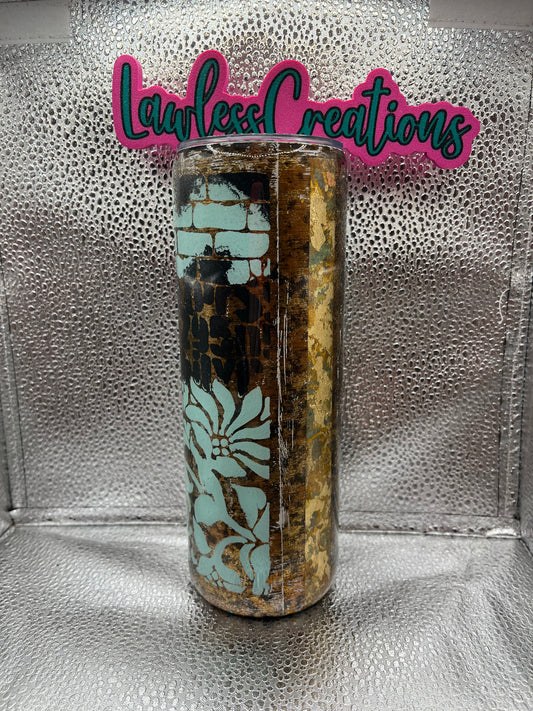 Textured Love Letters 20 oz Skinny Tumbler