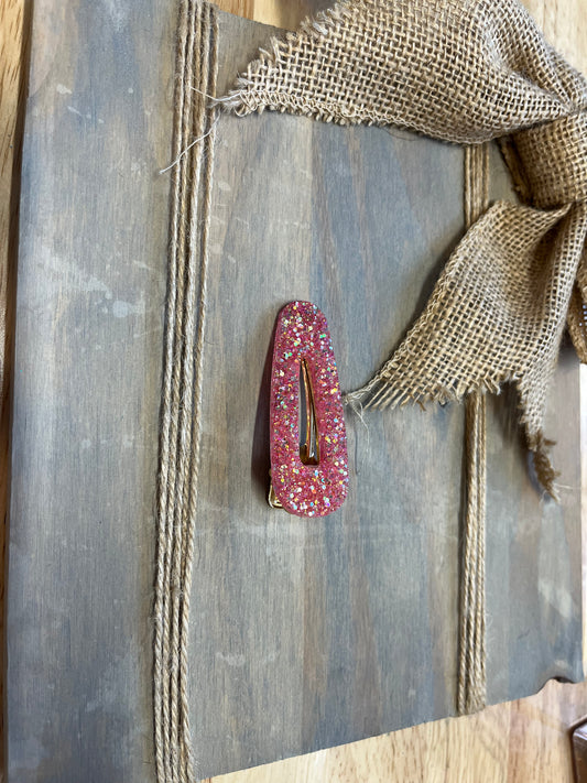 Small pink hair clip