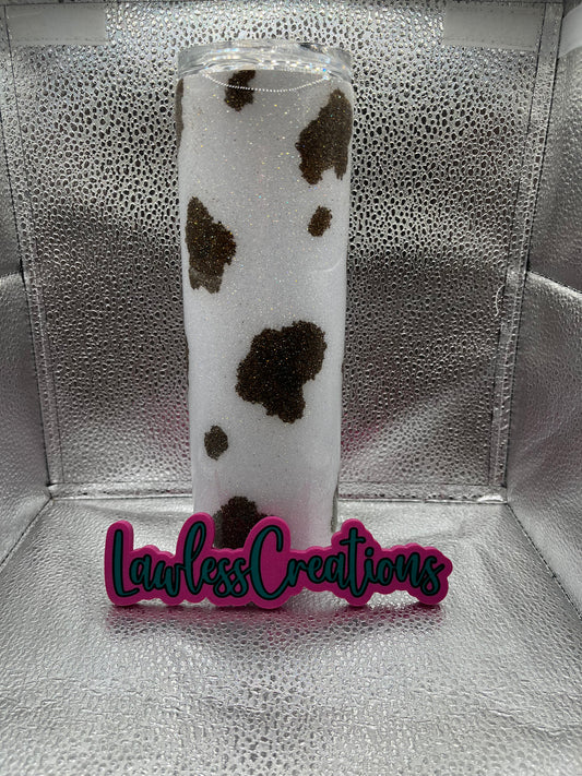 Cow Print 30 oz Skinny