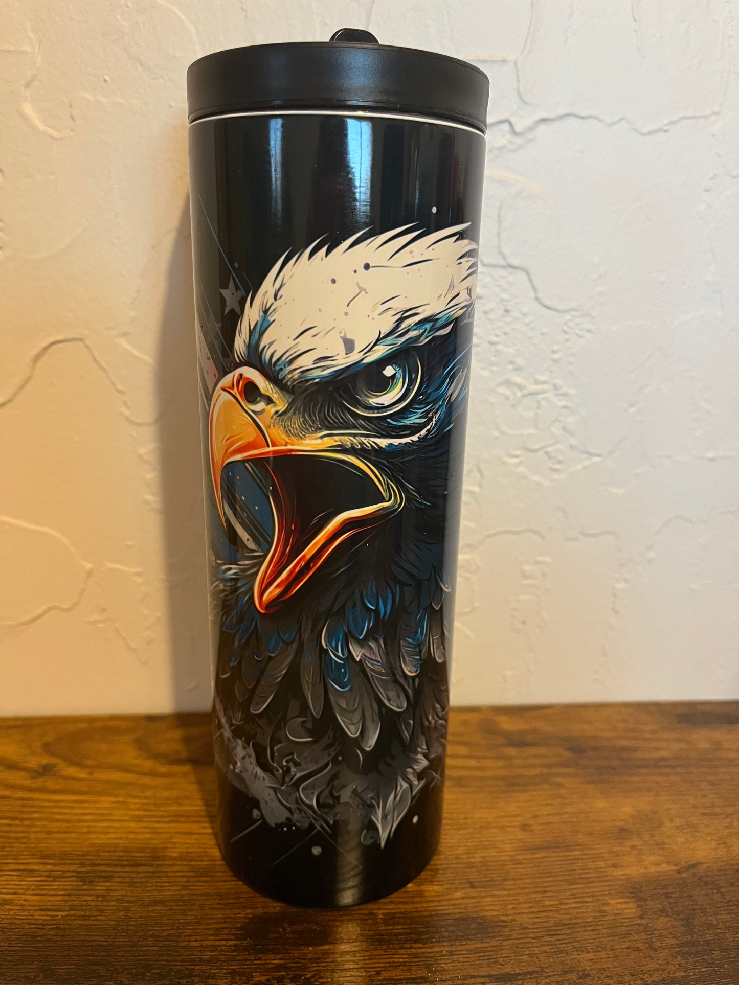 Back the Blue Eagle 20 oz Sublimation Duo Tumbler