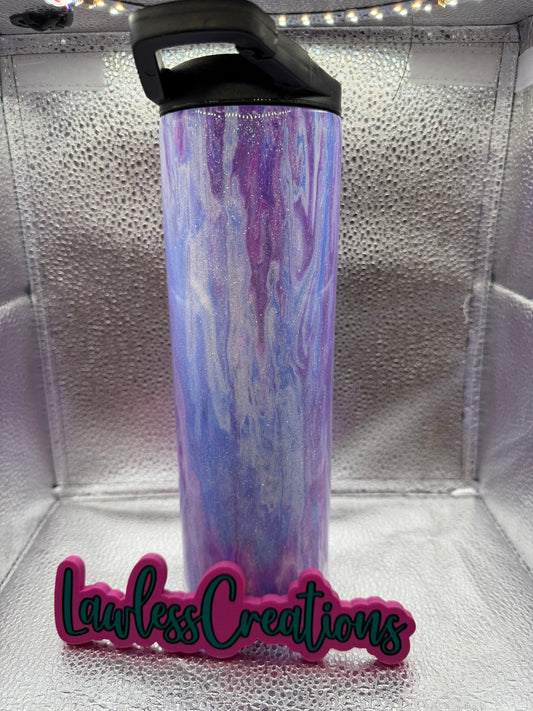 Purple Haze Paint Pour 30 Oz Duo Tumbler