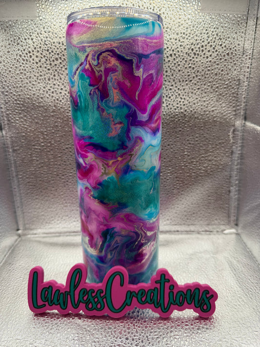 Magic Swirl 30 oz Skinny Tumbler