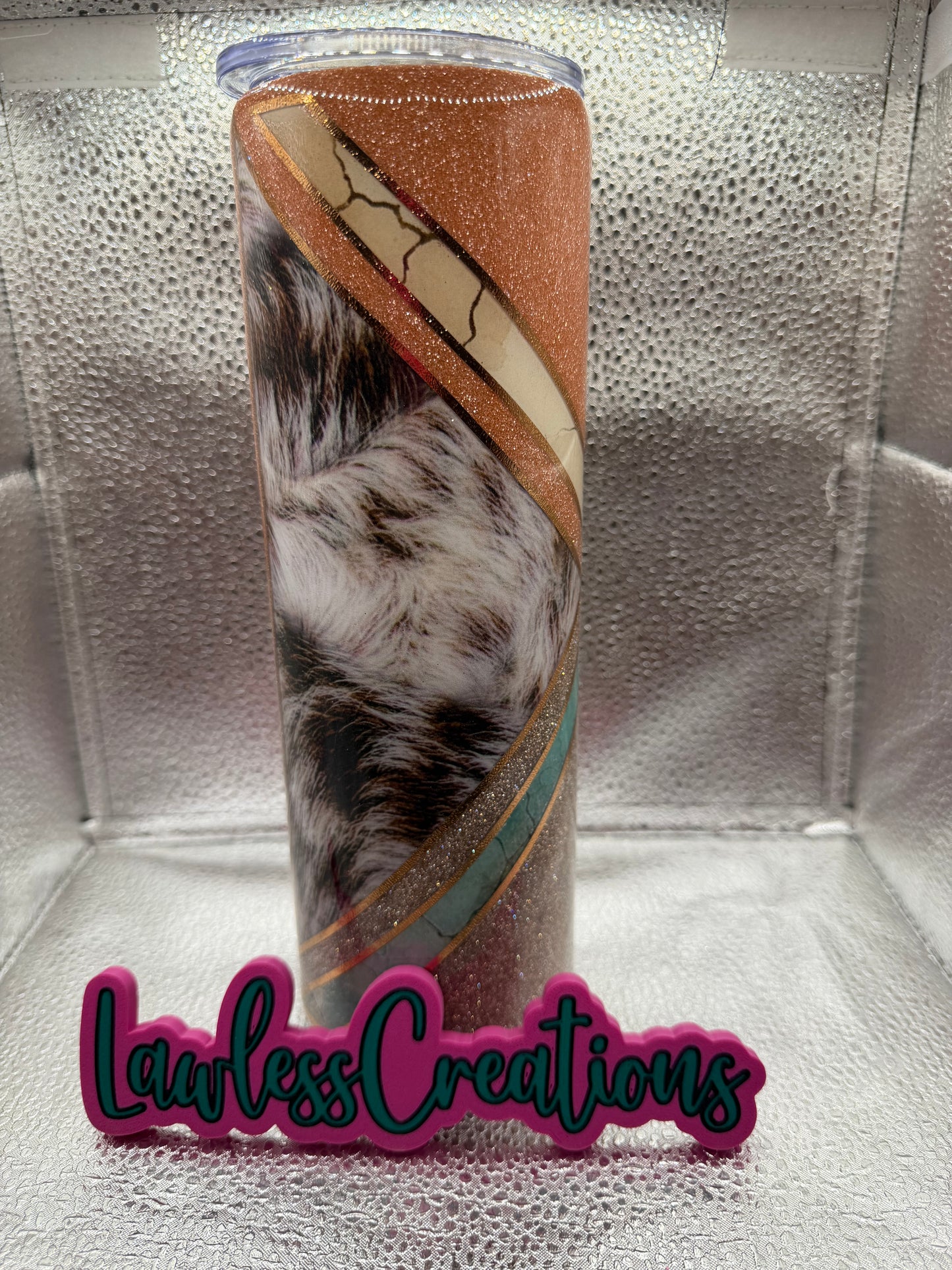 Cowhide Ombré 30 oz Skinny Tumbler