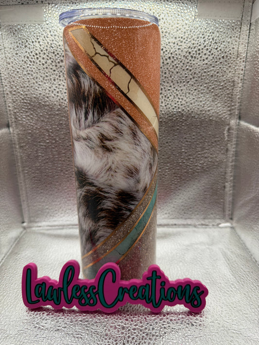Cowhide Ombré 30 oz Skinny Tumbler