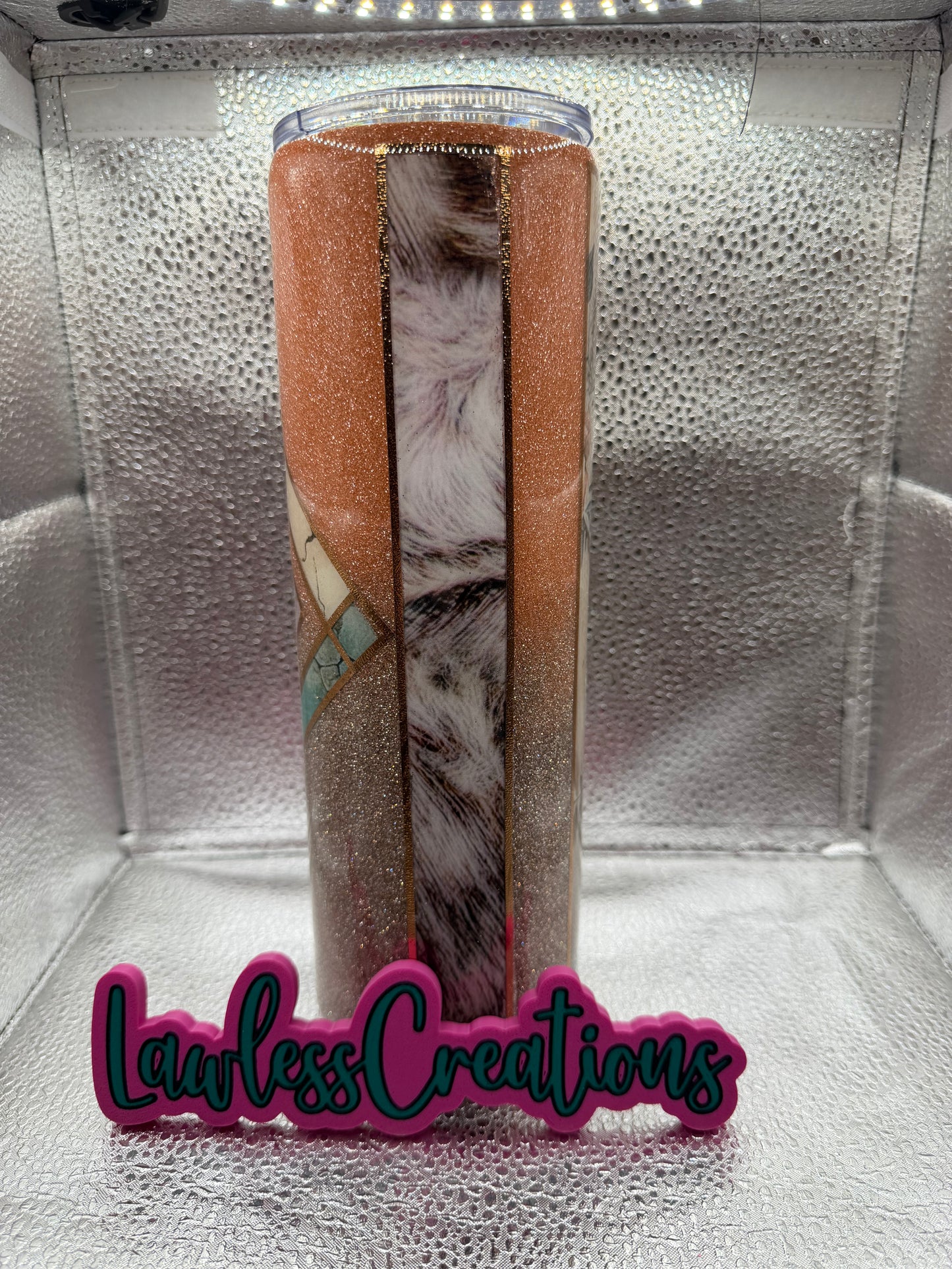 Cowhide Ombré 30 oz Skinny Tumbler