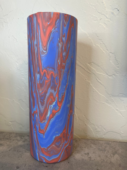 20 oz Pastel Paint Pour Tumbler