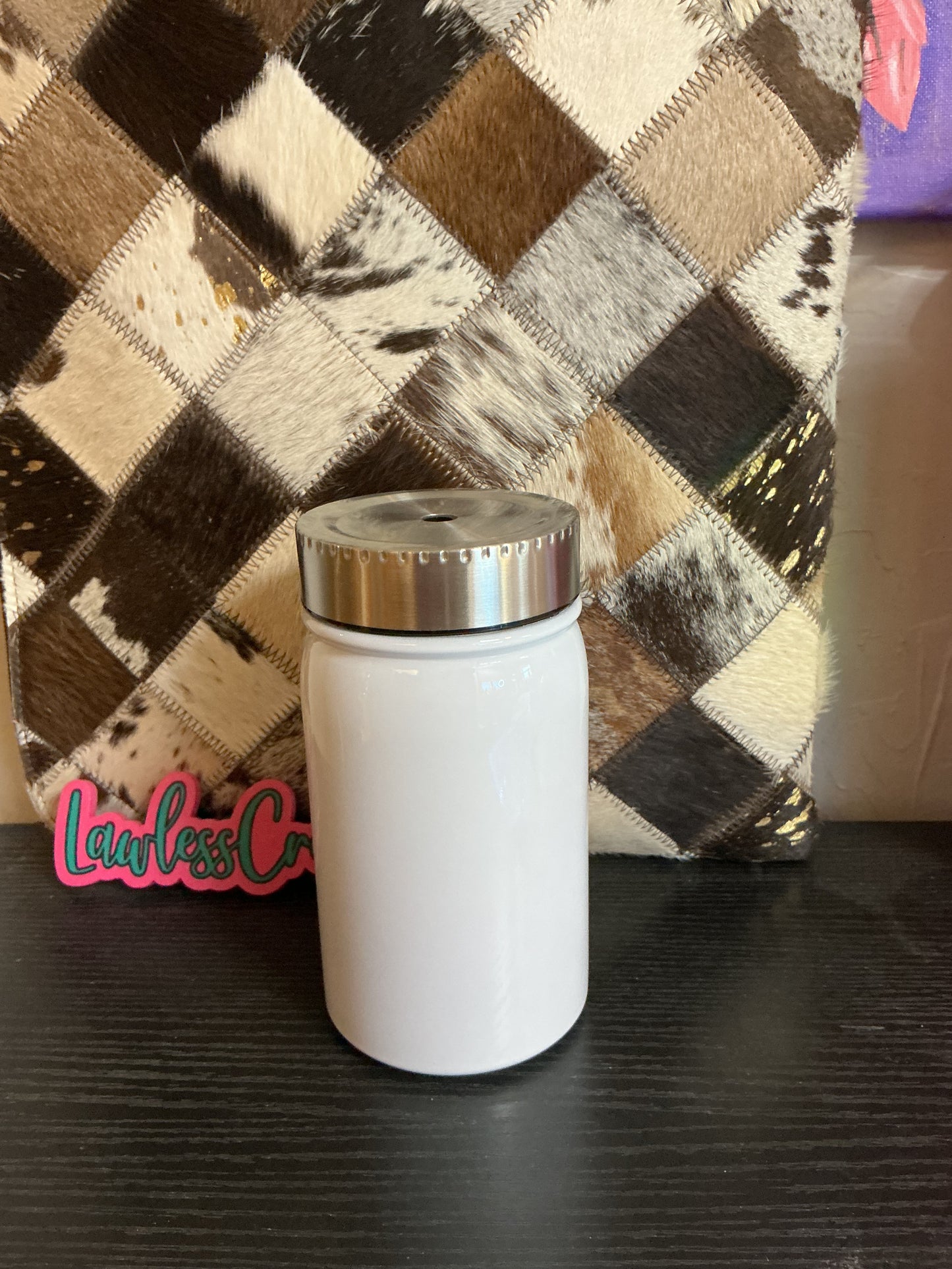 17 oz Mason Jar Tumbler rhinestoned lid