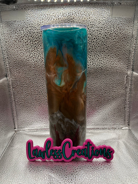 Western Color Melt 30 oz Skinny Tumbler