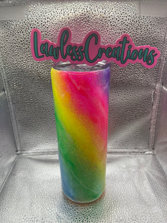 Neon Milky Way 20 oz Skinny Tumbler